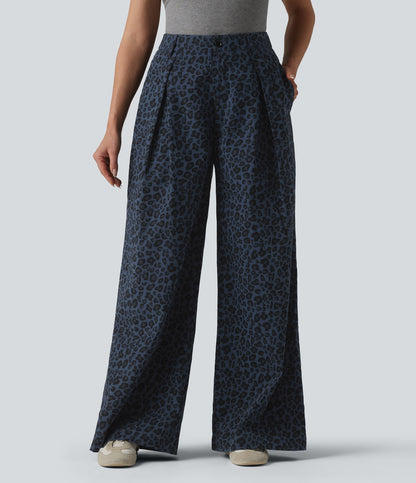 Freya Pants — Midnight Leopard