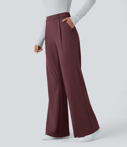 Evie Pants — Red Mahogany