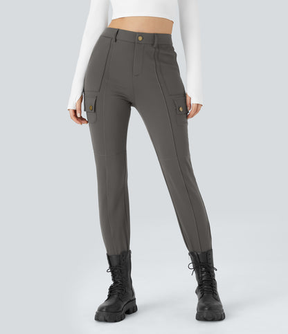 Cassia Pants — Deep Red Grey
