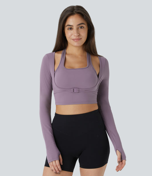 Selene Long-Sleeve Top — Tulip Purple