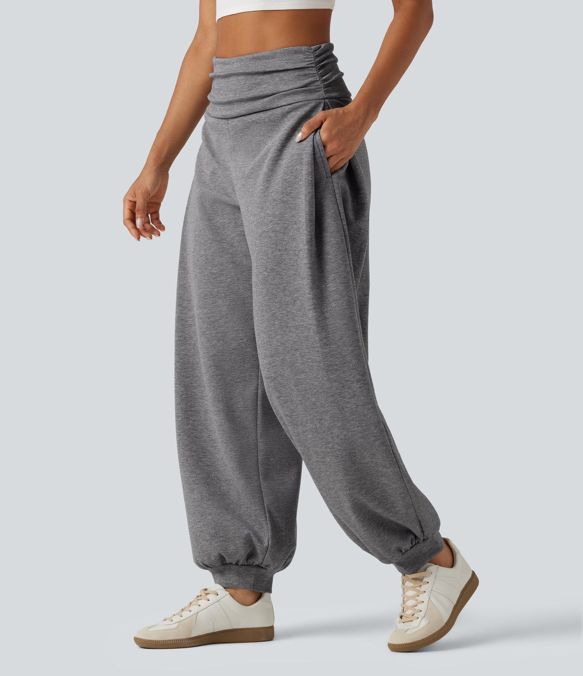 Rina Jogger — Mottled Grey