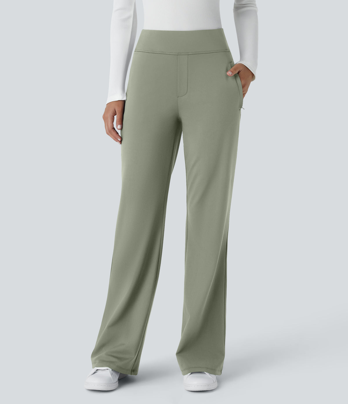 Aubrey Pants — Asparagus