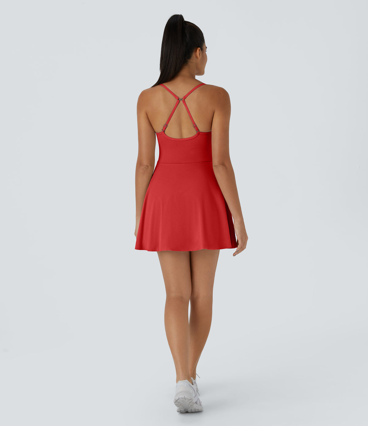 Lyra Dress — Red Mahogany