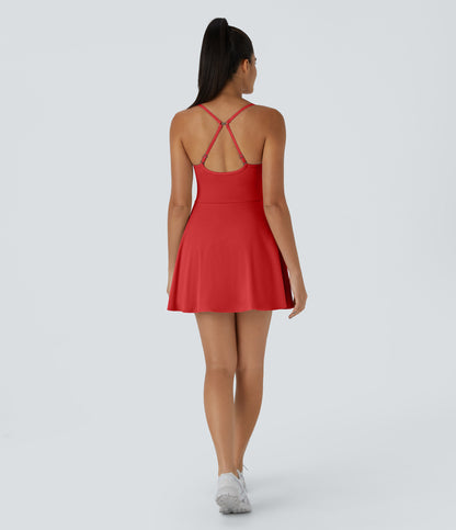 Lyra Dress — Red Mahogany