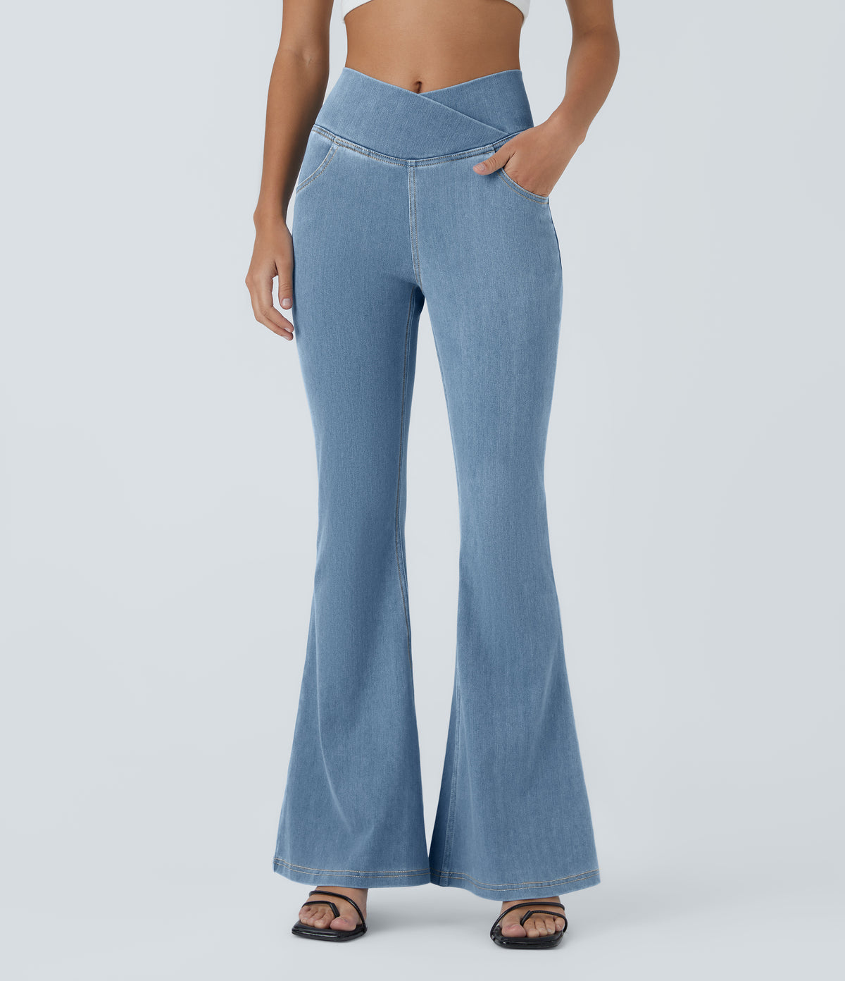 Lana Jeans — Washed Denim Sunny Blue