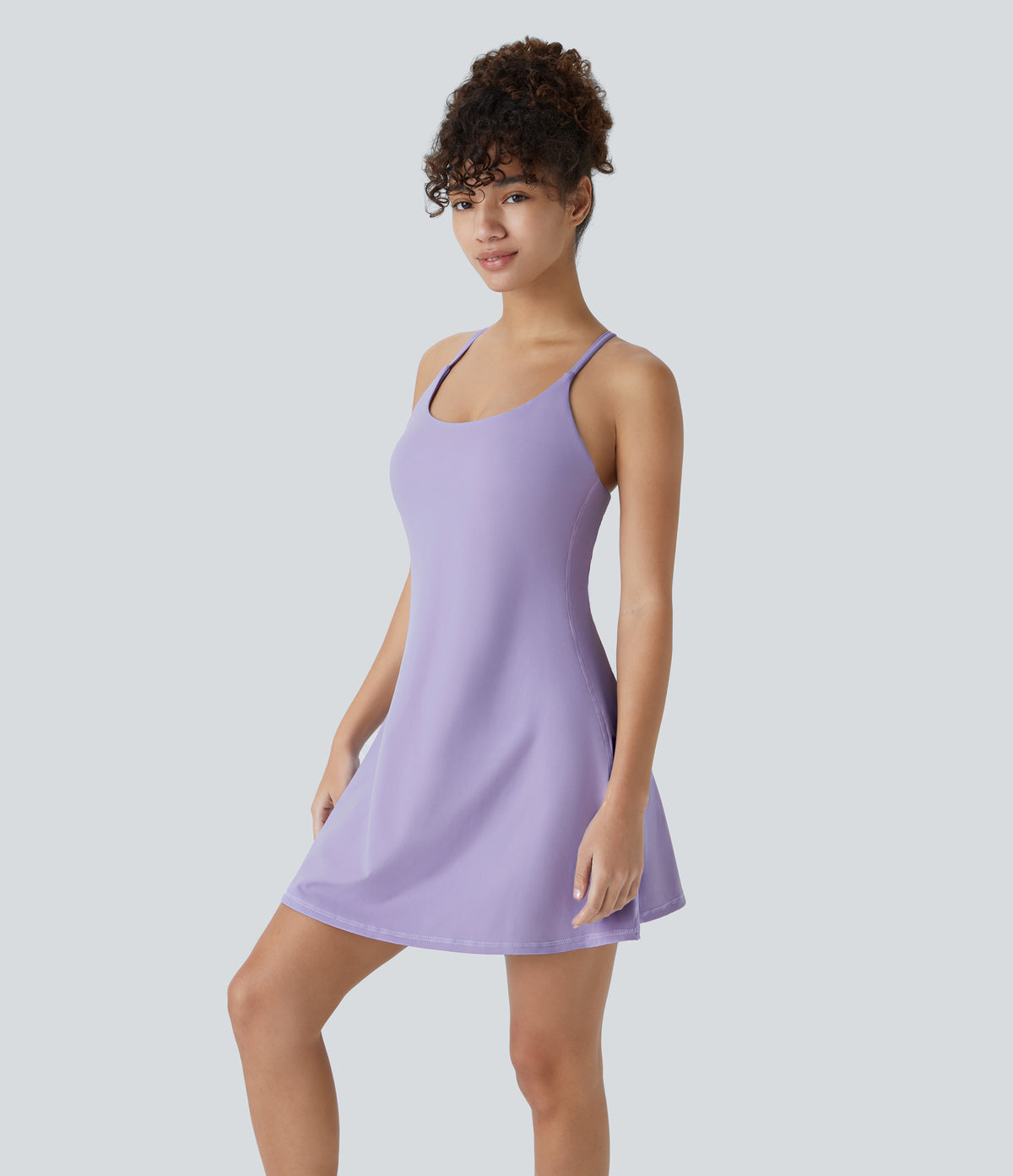 Petal Dress — Tulip Purple