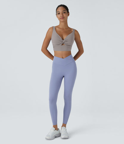 Fleur Sports Bra — Peach Melba