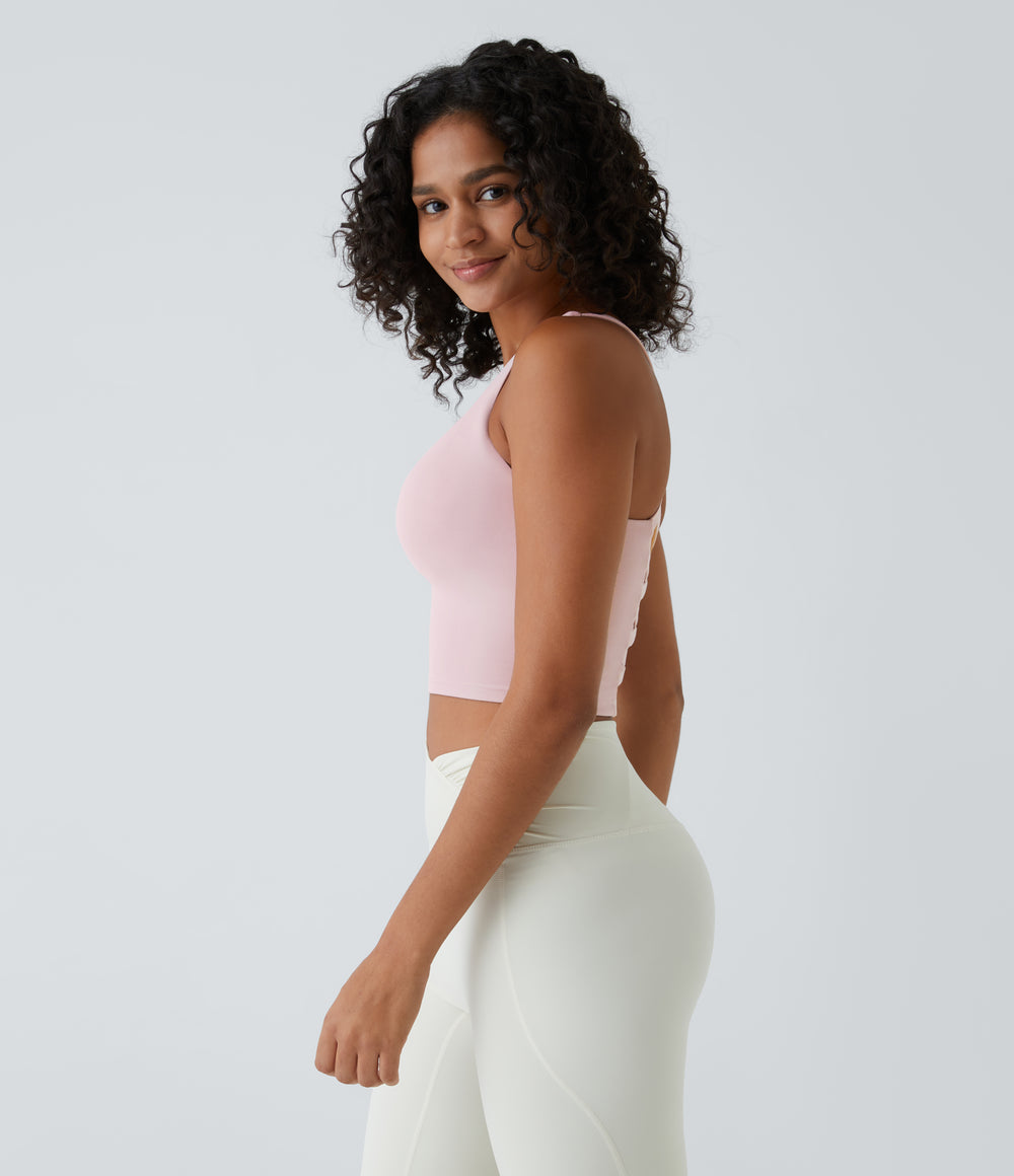 Noelle Tank — Lilac Pink