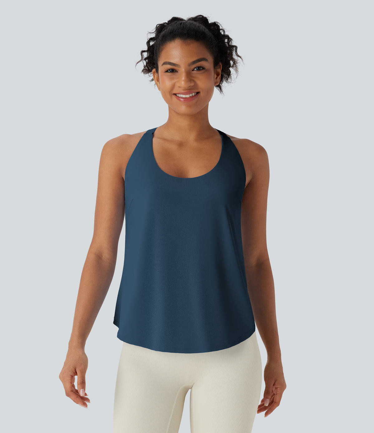 Elise Tank — Majolica Blue