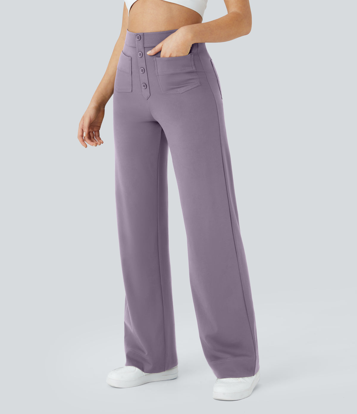 Isolde Pants — Purple Ash