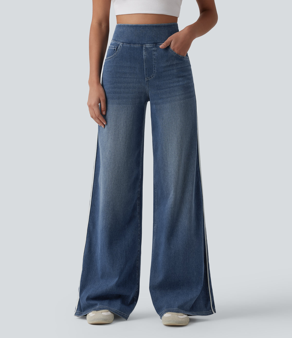 Peony Jeans — Tide Blue Denim
