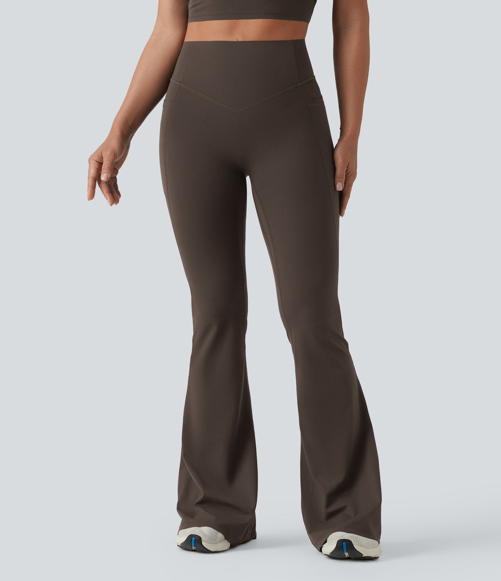 Mae Flare Legging — Hot Fudge