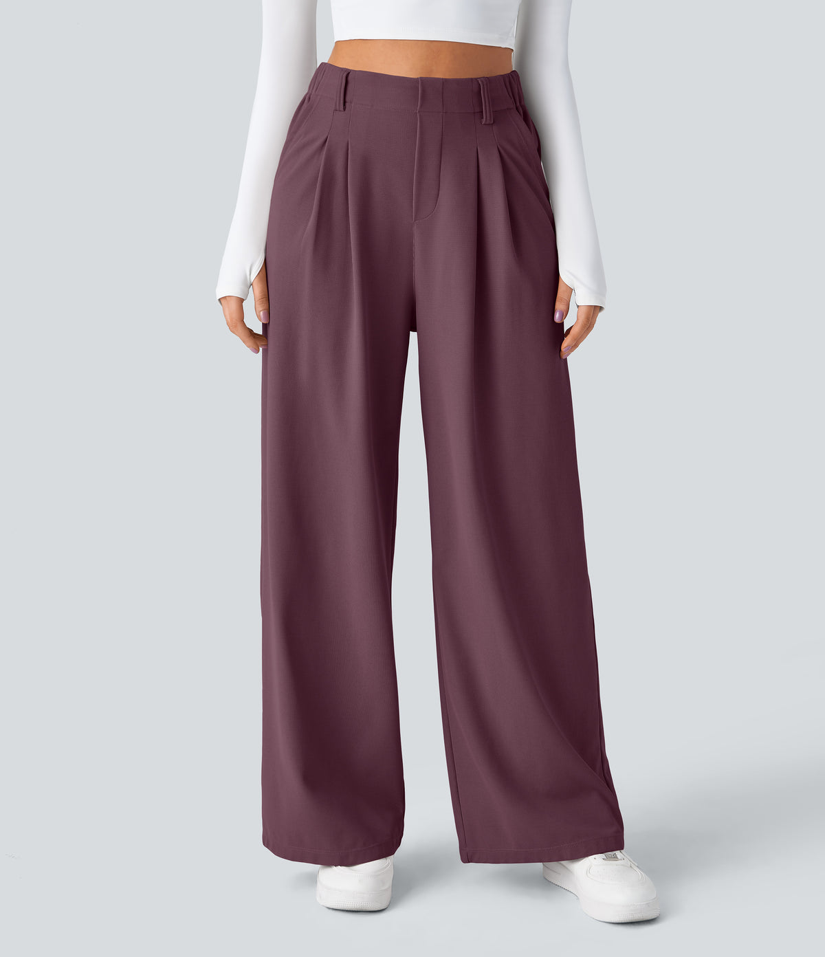 Aurora Pants — Plum Wine