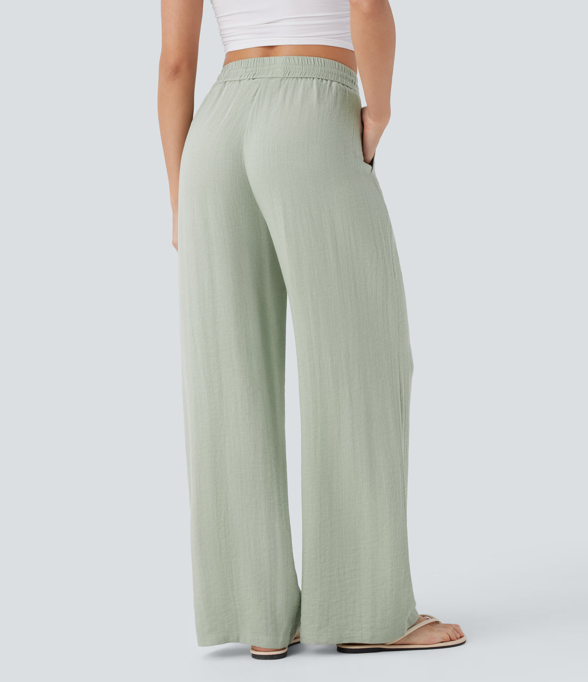 Lavinia Pants — Pale Aqua