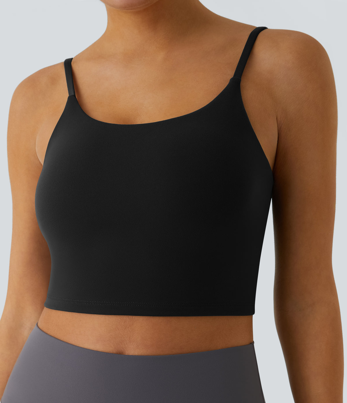 Luma Crop Top — Black