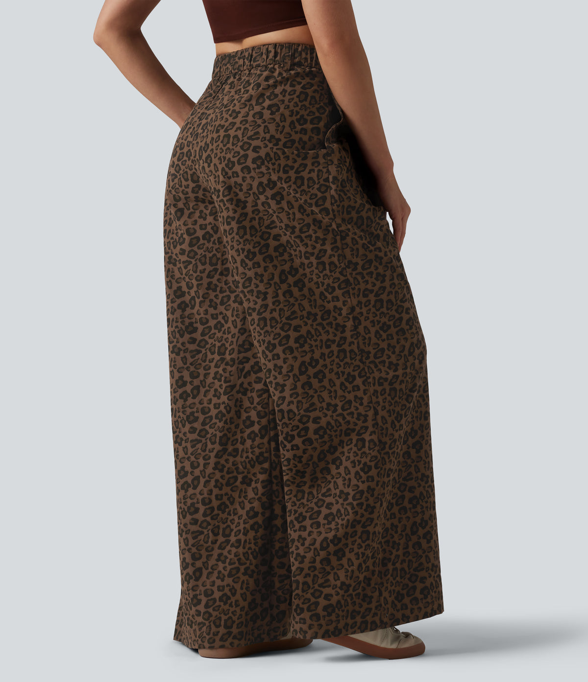 Freya Pants — Caramel Leopard