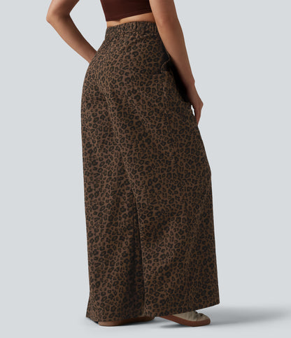 Freya Pants — Caramel Leopard