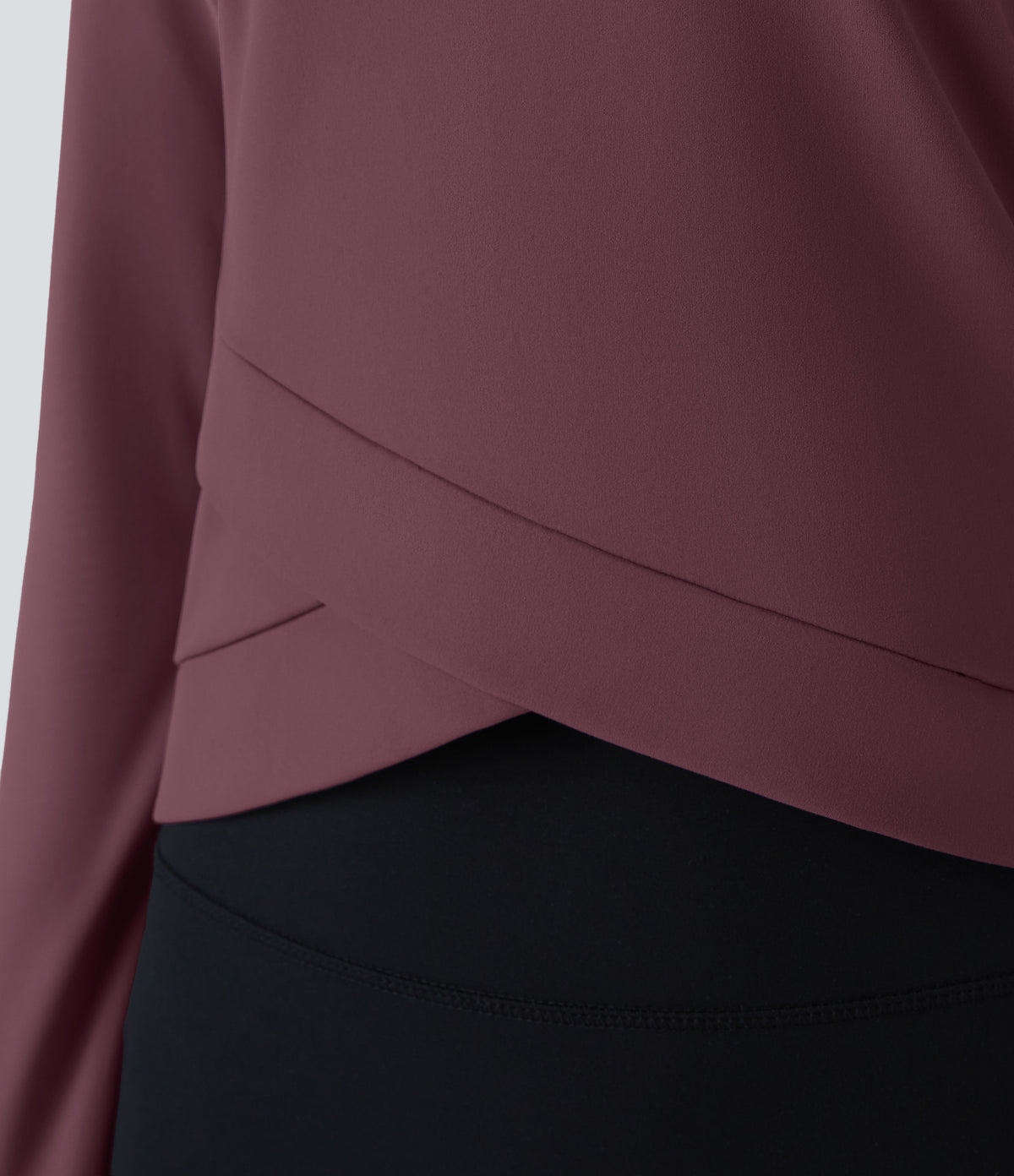 Cora Crop Top — Red Mahogany