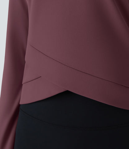 Cora Crop Top — Red Mahogany