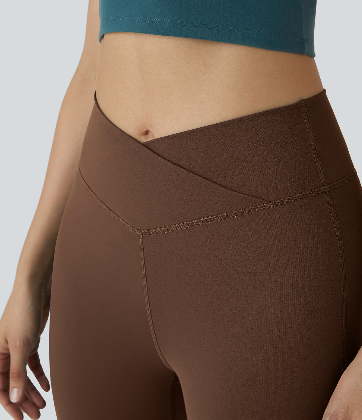 Petal Flare Legging — Midnight Blue