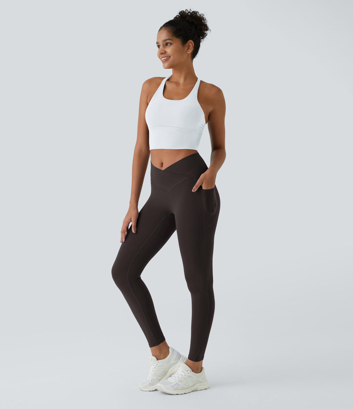 Petal Legging — Dusky Evening purple