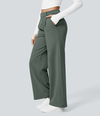 Acacia Pants — Deep Aquamarine