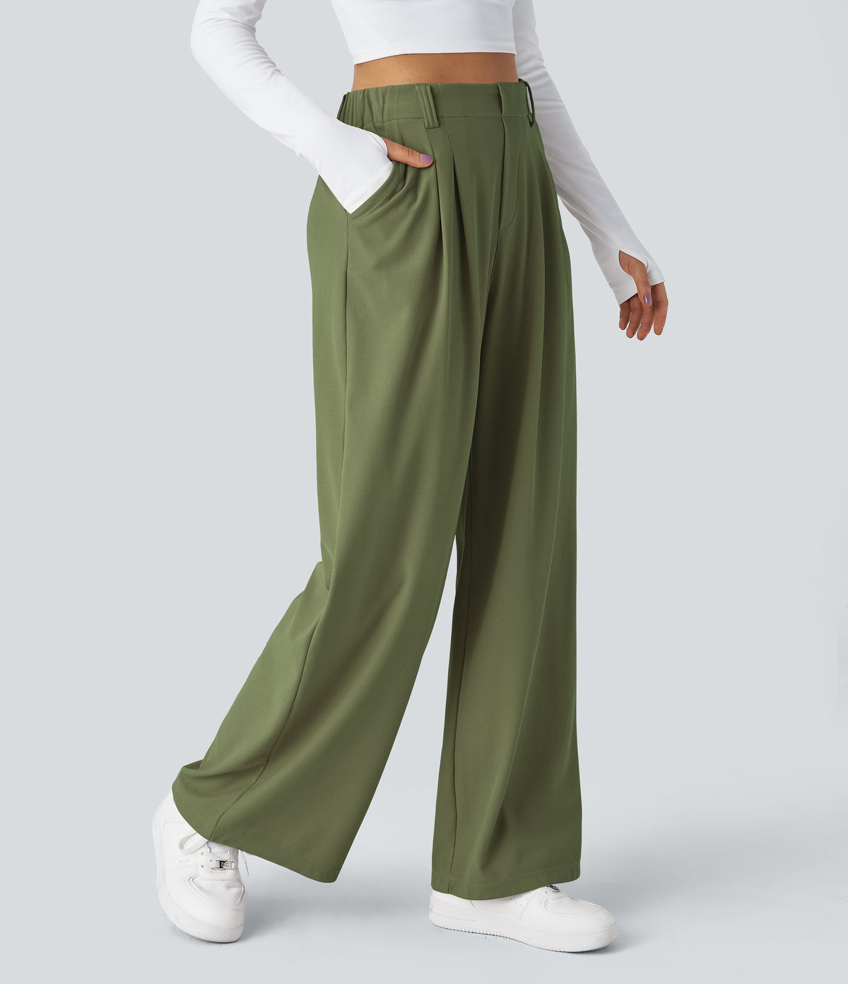 Aurora Pants — Loden Green