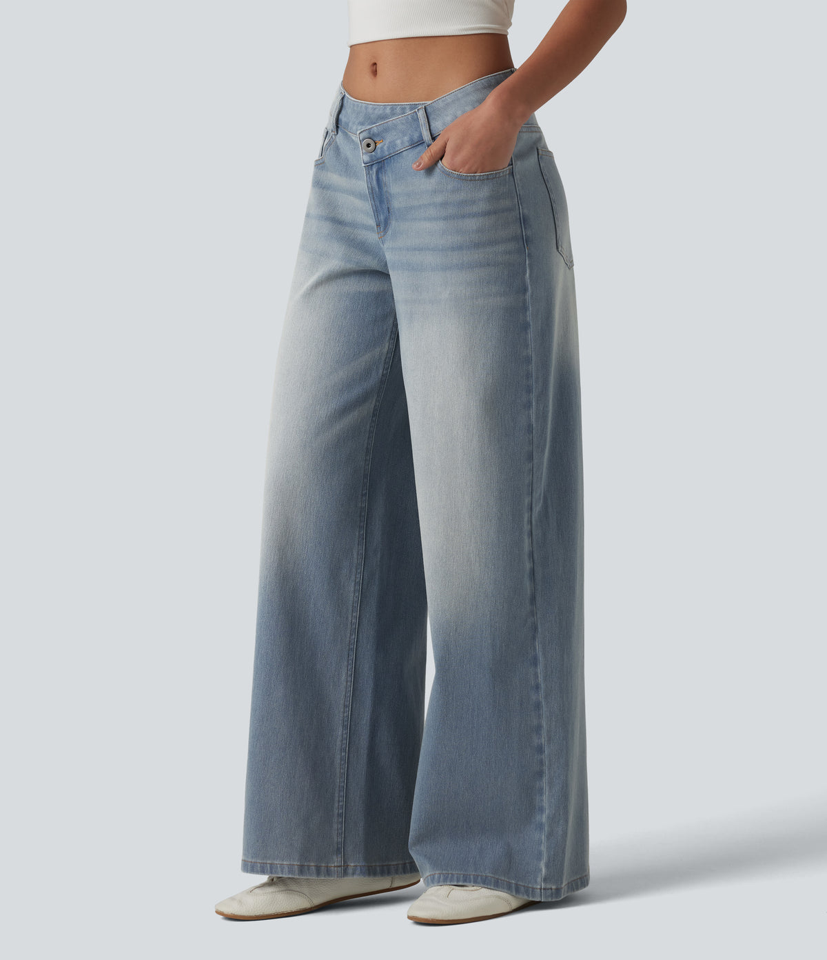 Avril Jeans — Blue Flower Denim