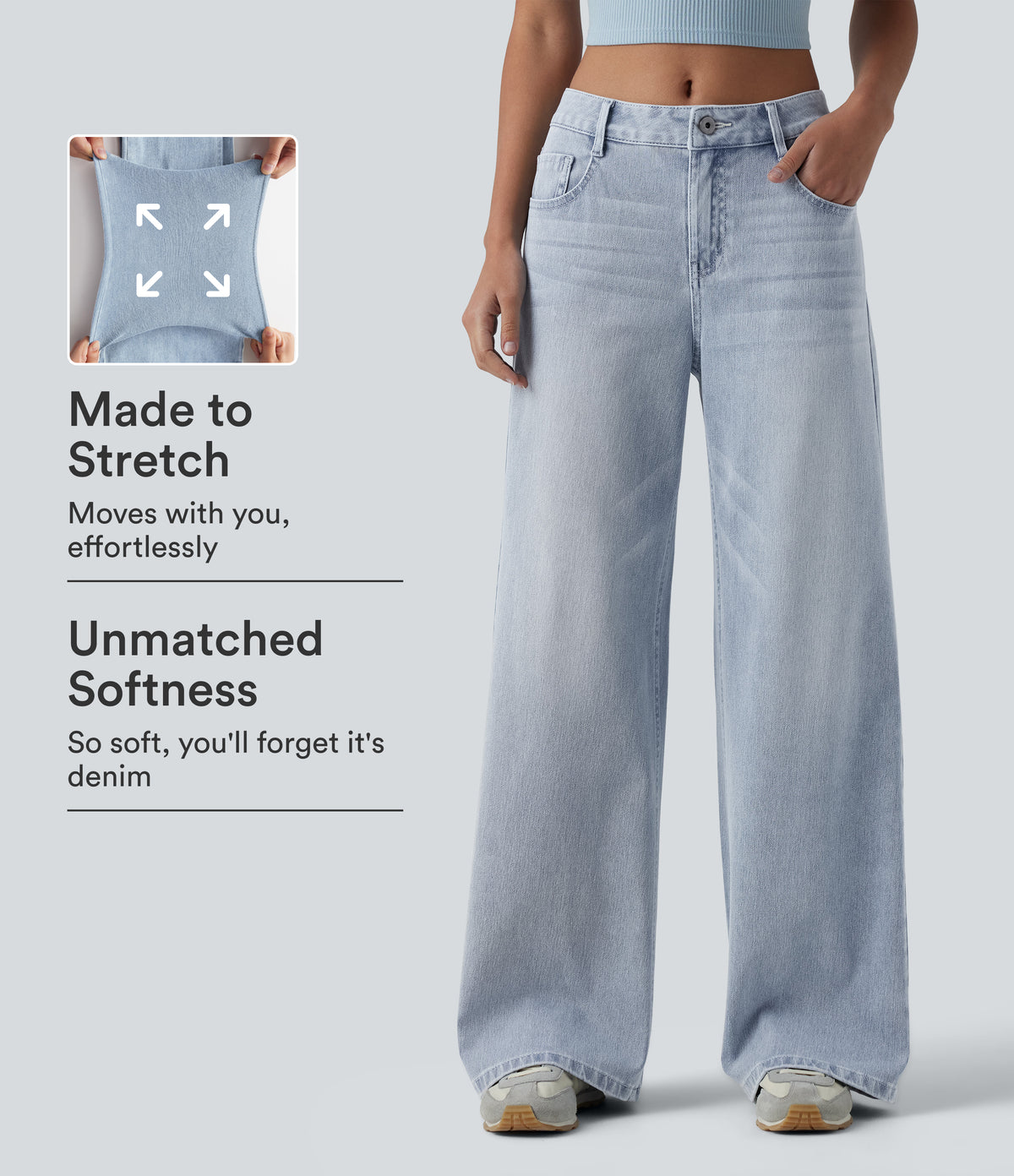 Lacey Jeans — Light Azure Denim