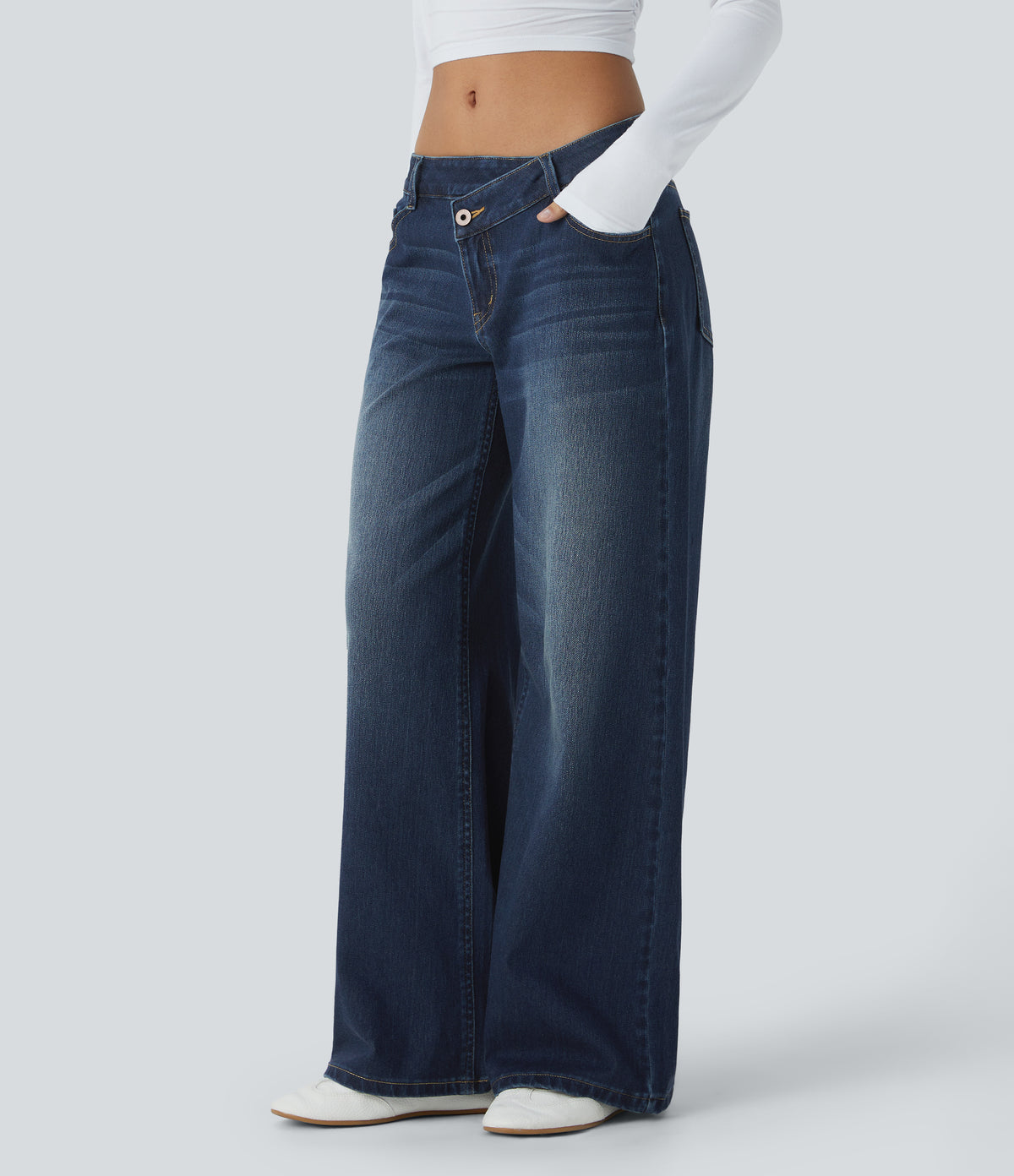 Avril Jeans — Paint Blue Denim