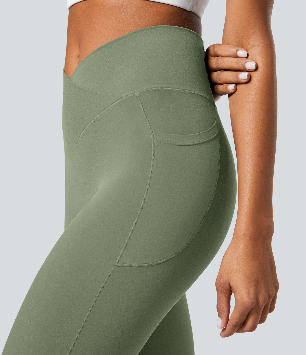 Petal Legging — Soft Silt