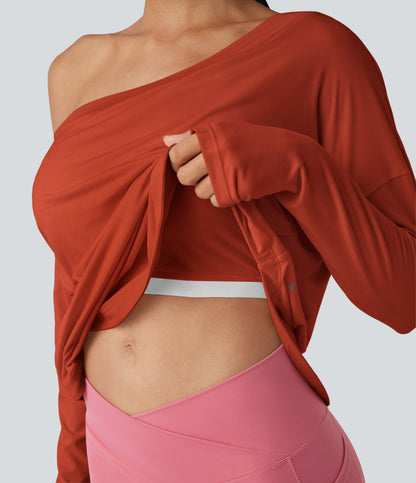 Isadora Long-Sleeve Top — Rooibos Tea