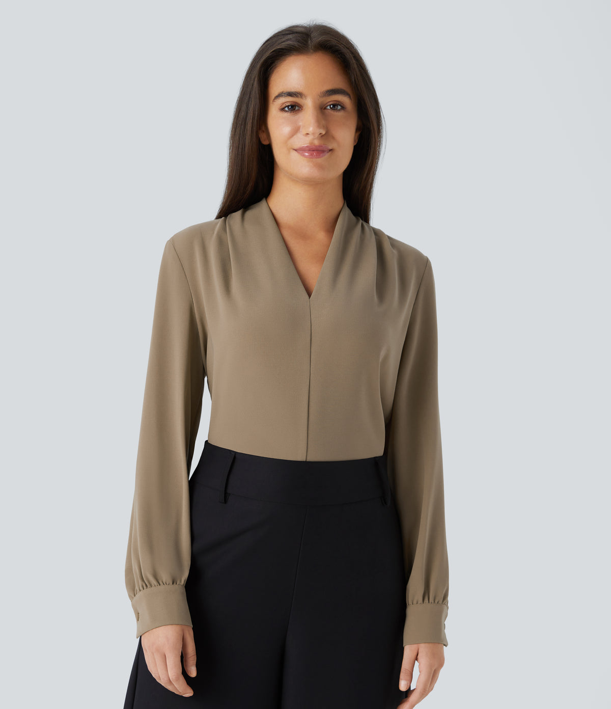 Verena Blouse — Petrified Oak