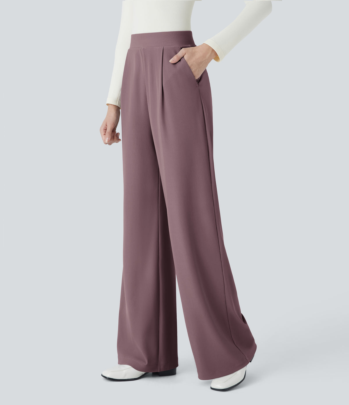 Helena Pants — Dark Plum