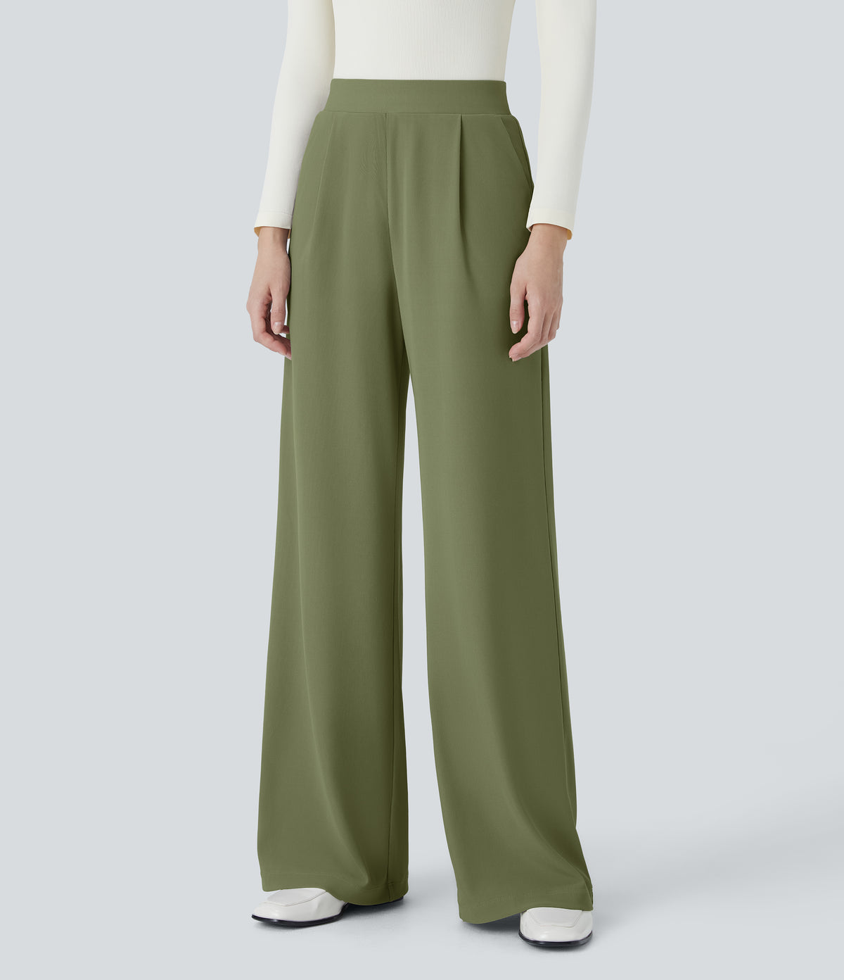 Helena Pants — Mosstone