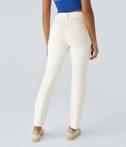 Cleo Jeans — Beige Denim