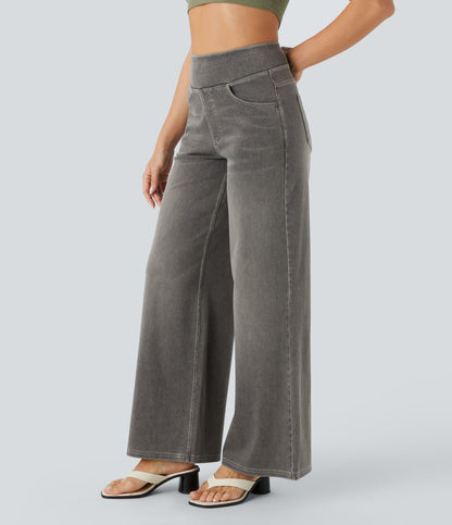 Calista Jeans — Black Iron Gray Denim