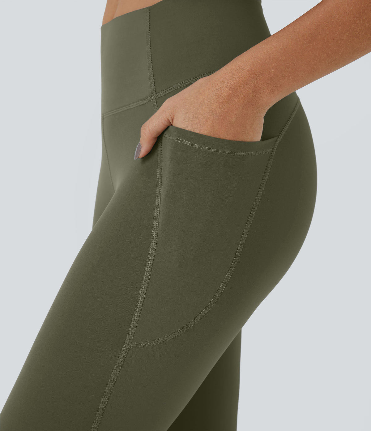 Aspen Legging — Grass Grey Green