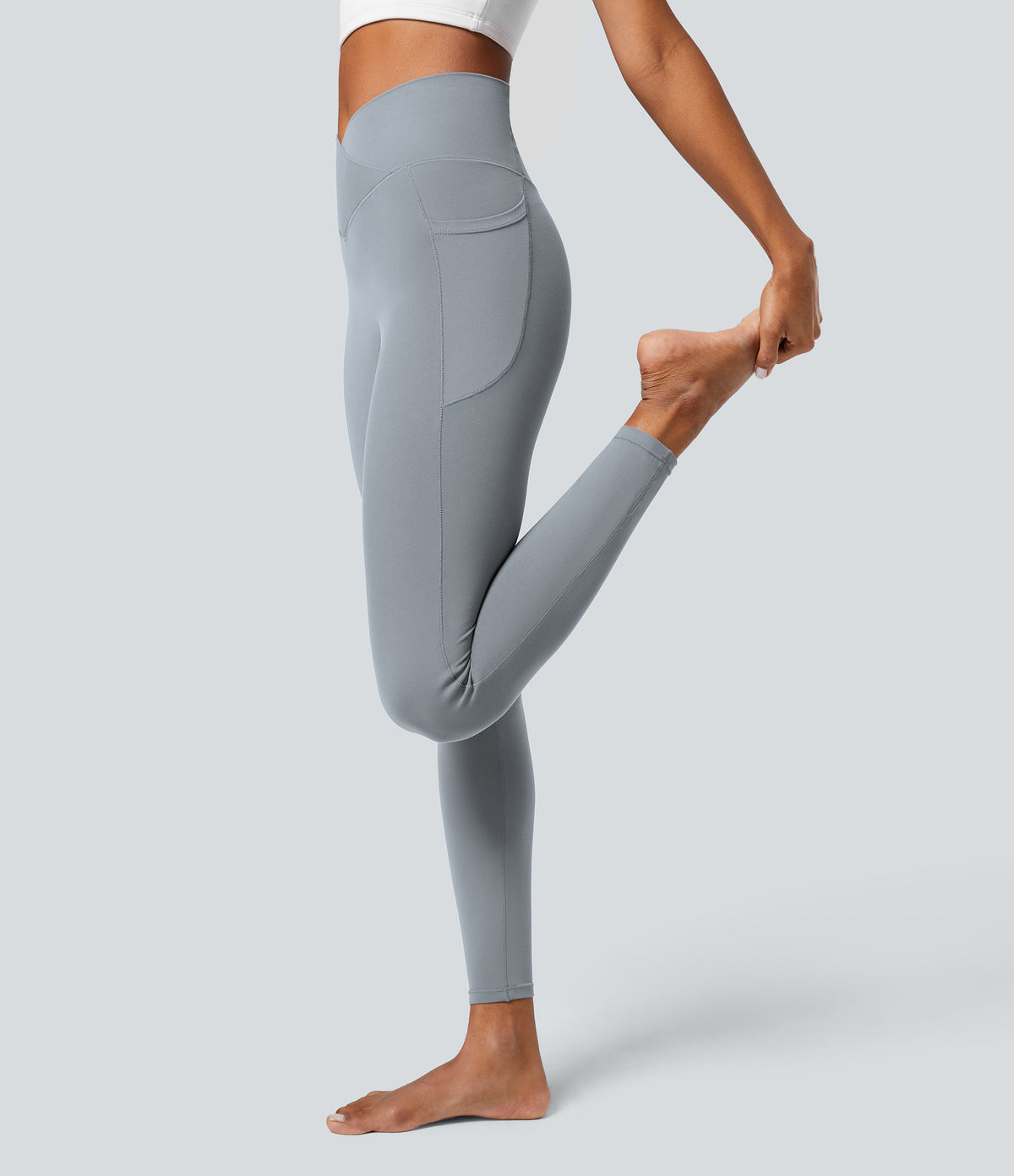 Petal Legging — Red Mahogany