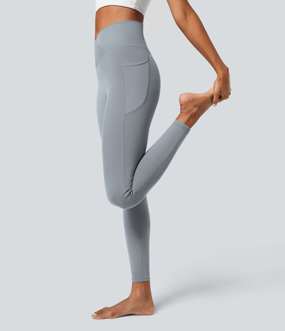 Petal Legging — Red Mahogany