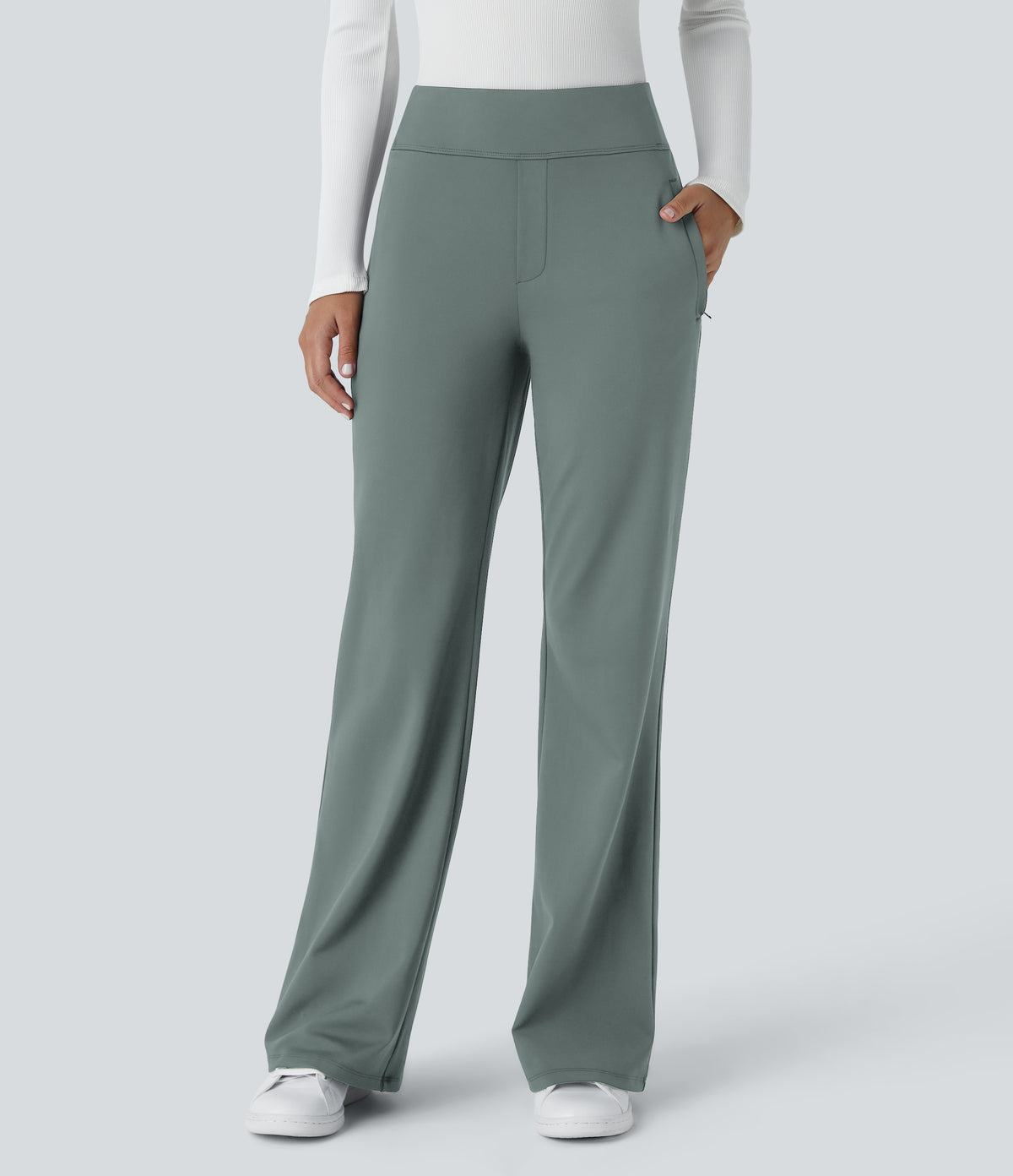 Aubrey Pants — Deep Aquamarine