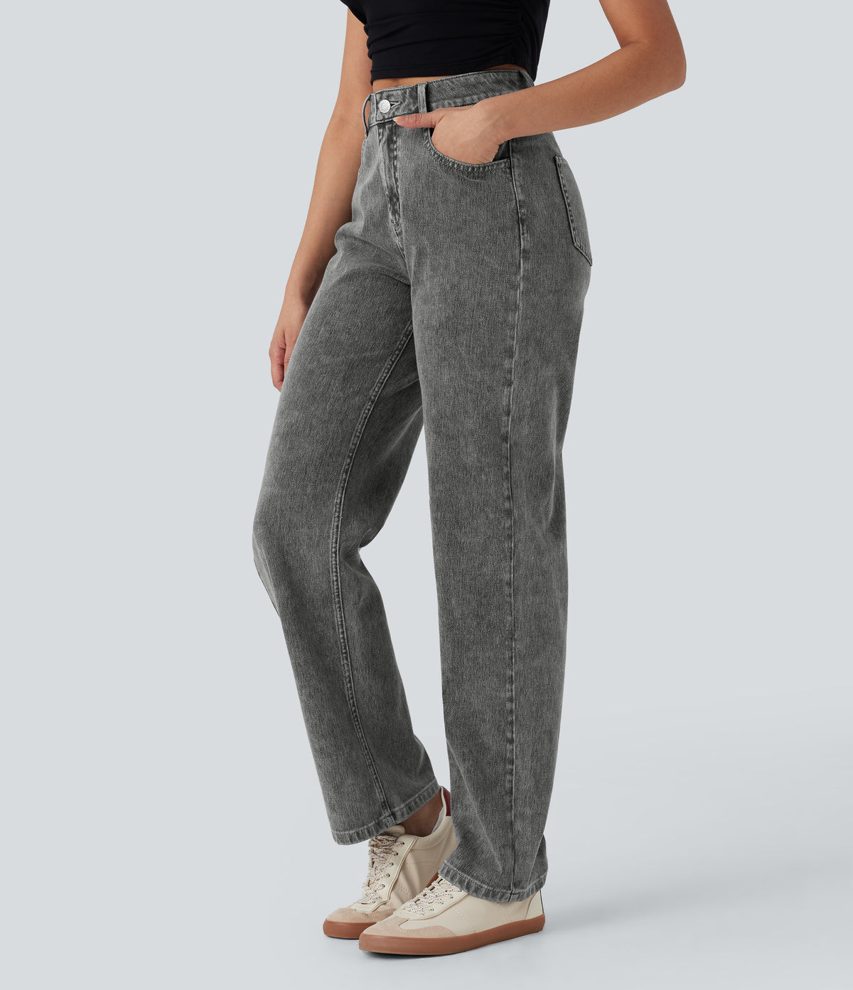 Saffron Jeans — Cool Gray Denim