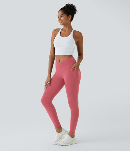 Petal Legging — Fedora Red Purple