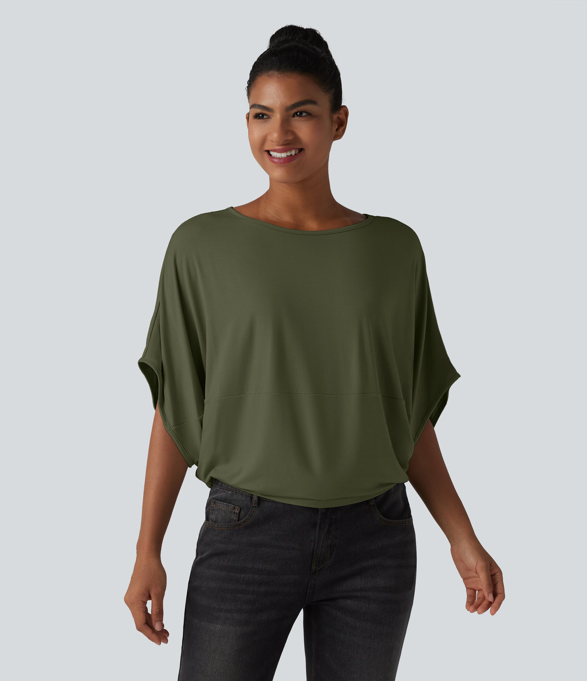 Indira Top — Hazel Mist Green