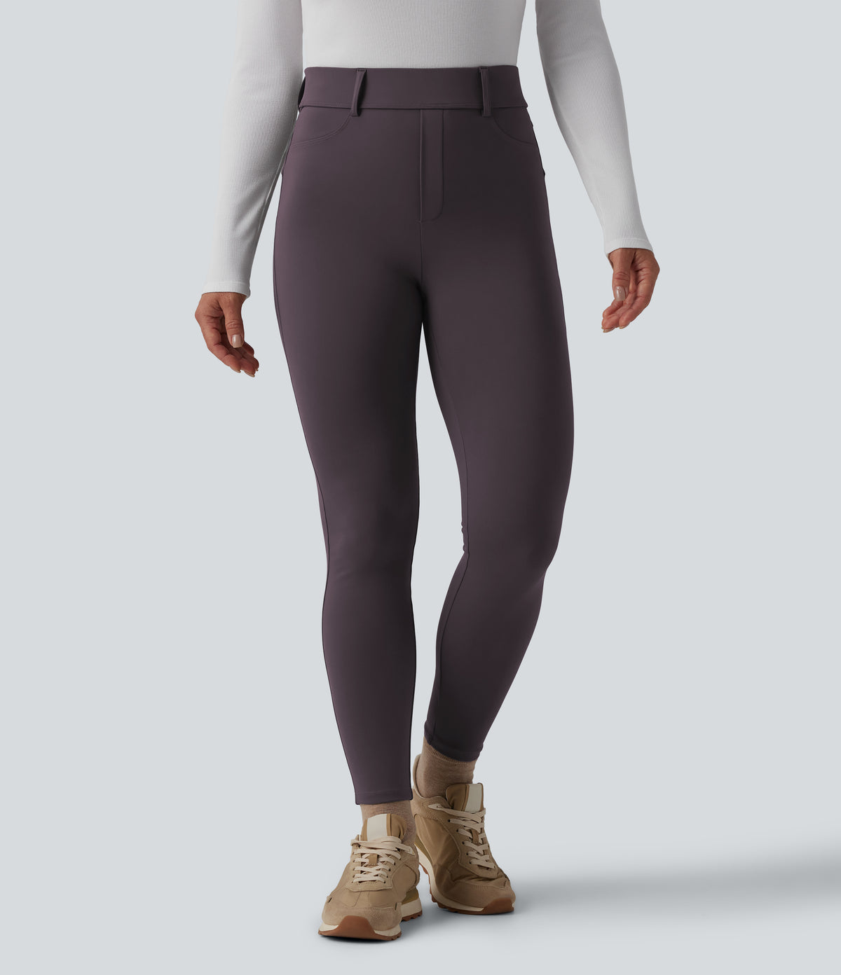 Sarai Legging — Dark Plum