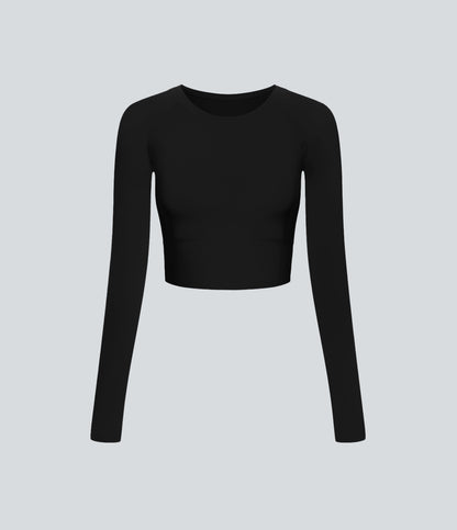 Sora Crop Top — New Maroon
