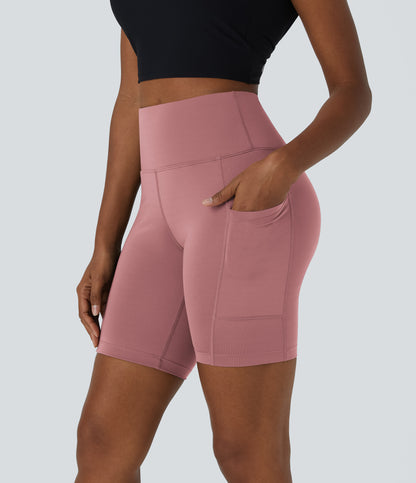 Iris Biker Short — Carmine Red