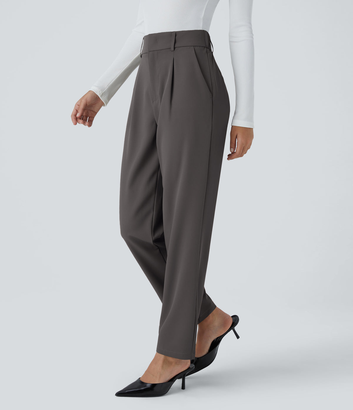 Maisie Pants — Lead Grey