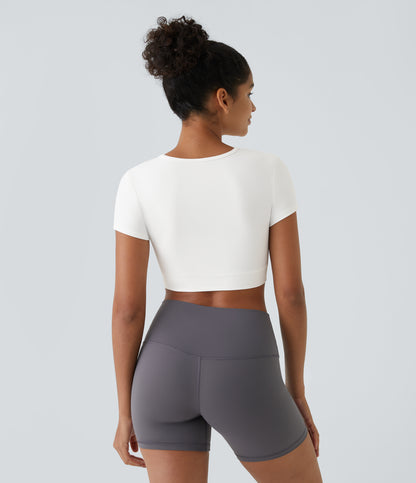 Aria Crop Top — White