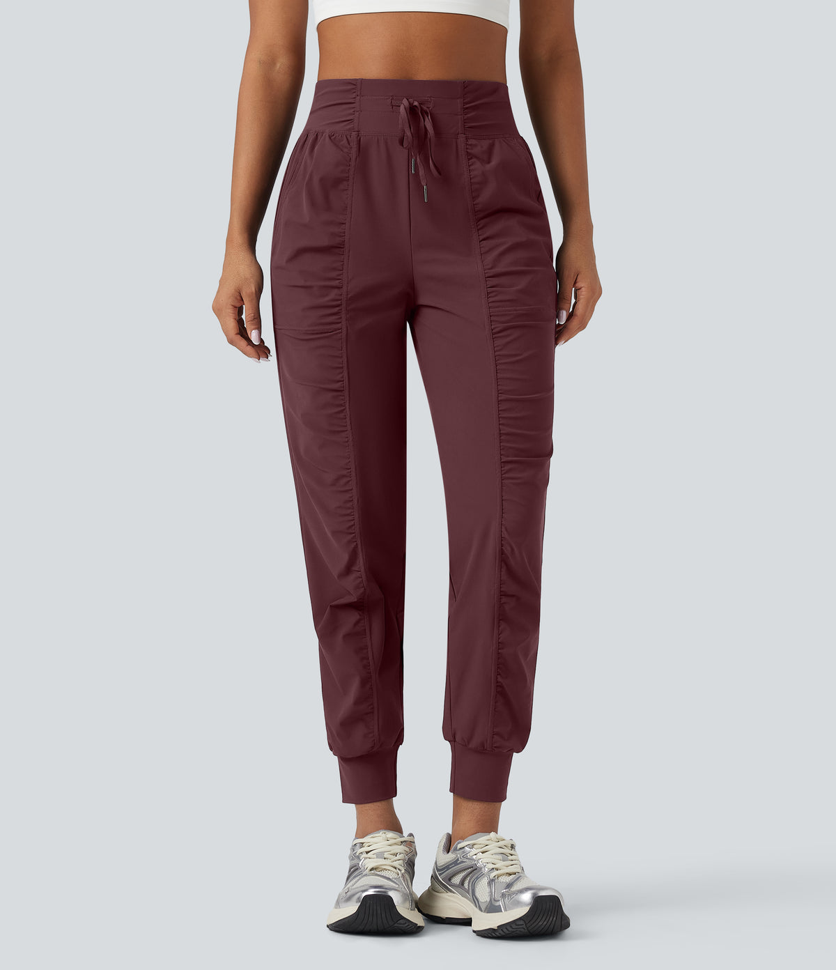 Odette Jogger — Red Mahogany